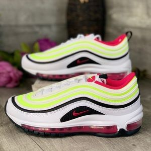 nike air max 97 white rush pink volt